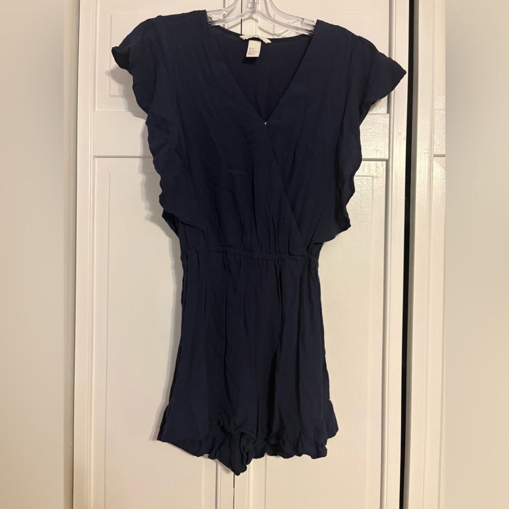 Size 2, H&M, Navy Blue Romper